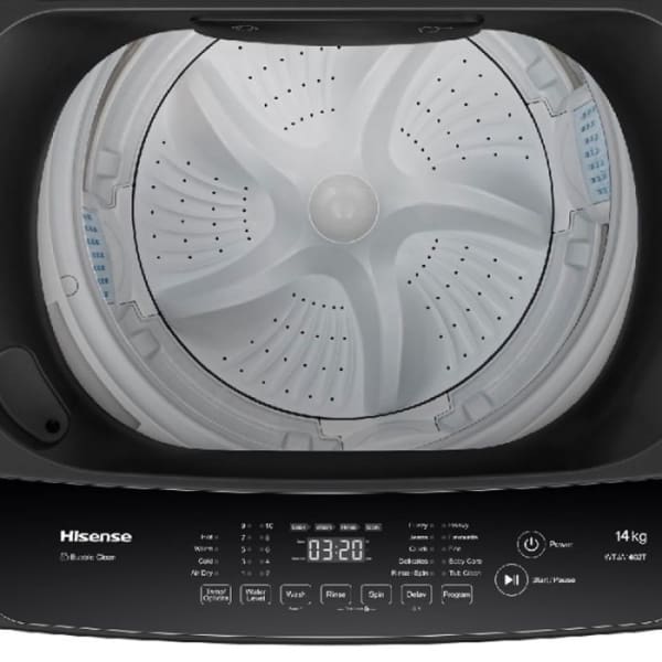 Machine à laver Top HISENSE 14kg/650Tr frontale Silver (WTJA1402T) Machine à laver Top HISENSE 14kg/650Tr frontale Silver (WTJA1402T)